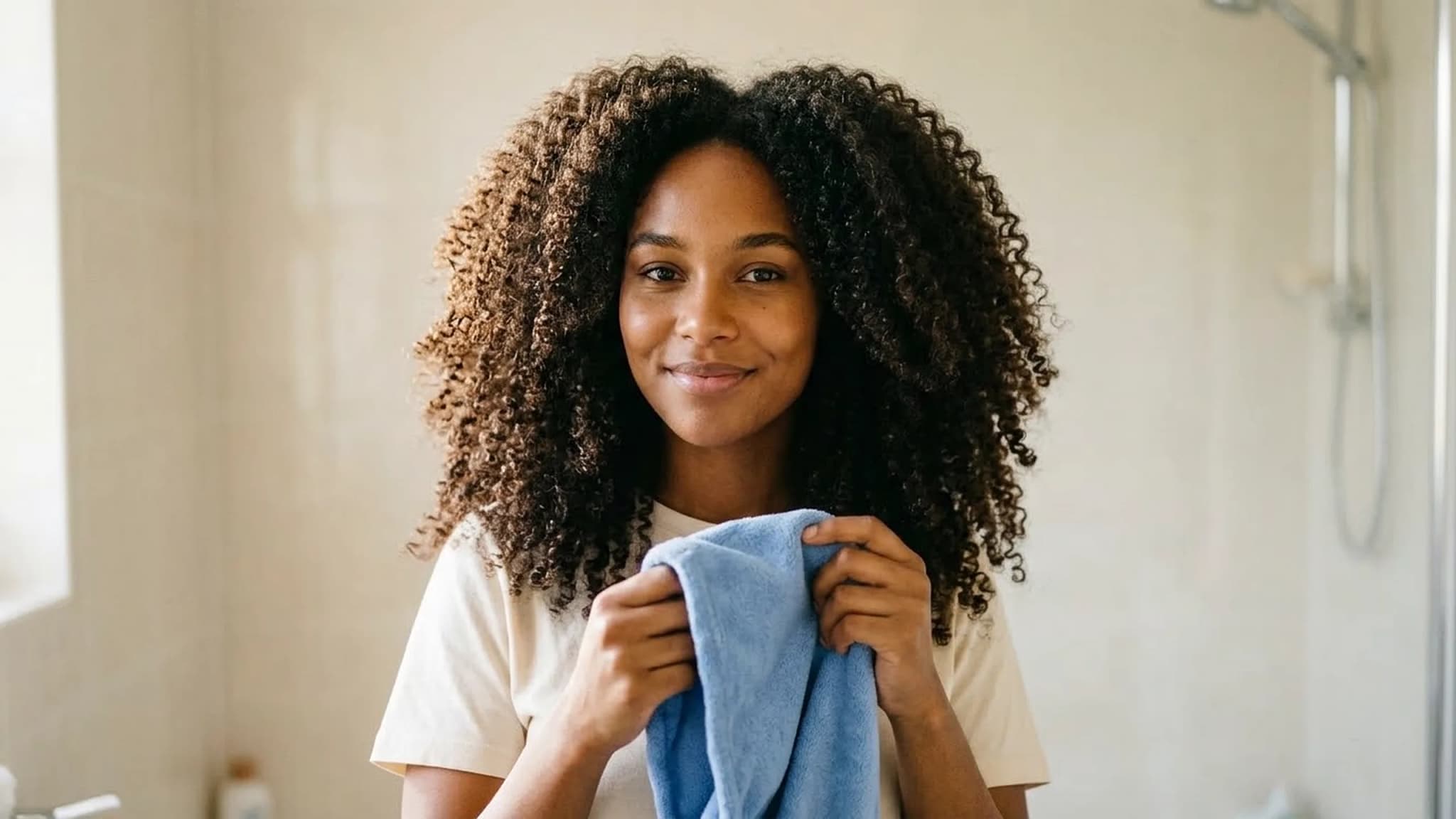 How to Dry Curly Hair With a Microfiber Towel (Plopping and the Turban Twist)