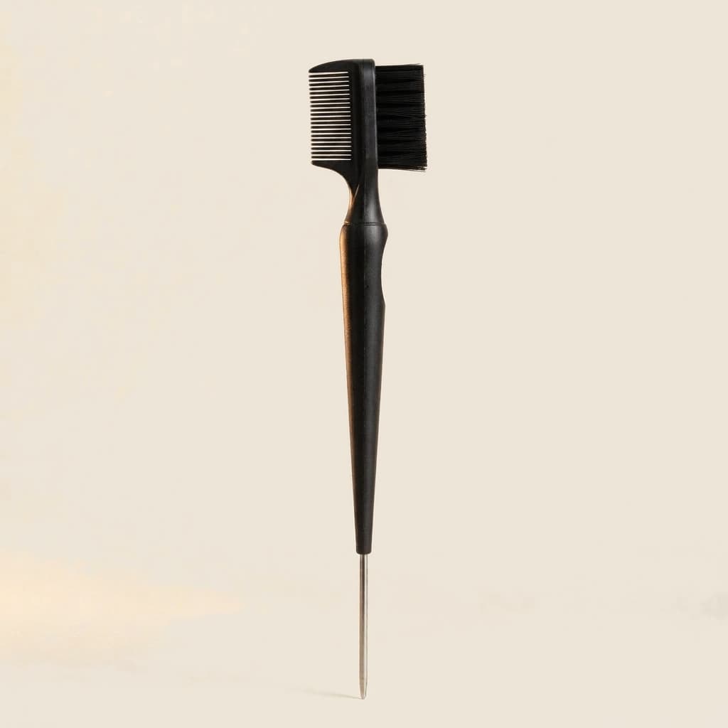 3-in-1 Edge Brush — Comb, Bristle Brush & Steel Pin Tail, photo 2 of 8