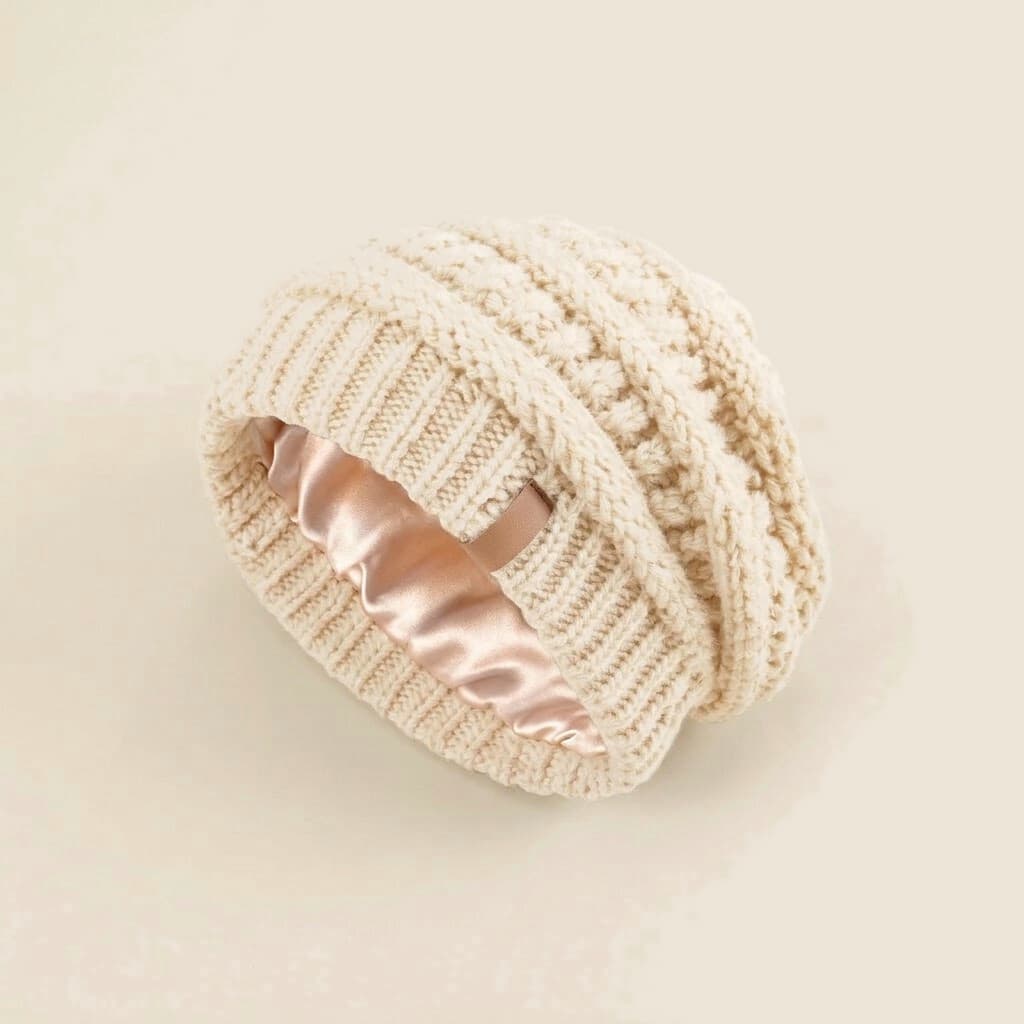 Chunky Knit Satin-Lined Beanie, photo 13 of 14