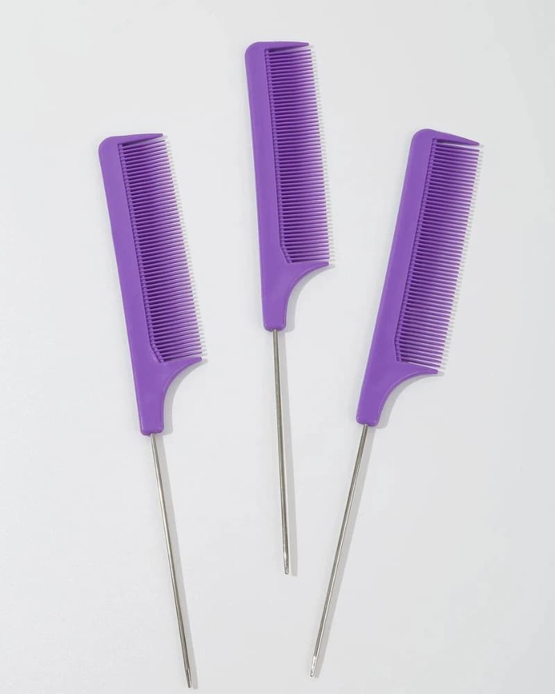 3 Pack Rat Tail Comb Set, photo 2 of 6