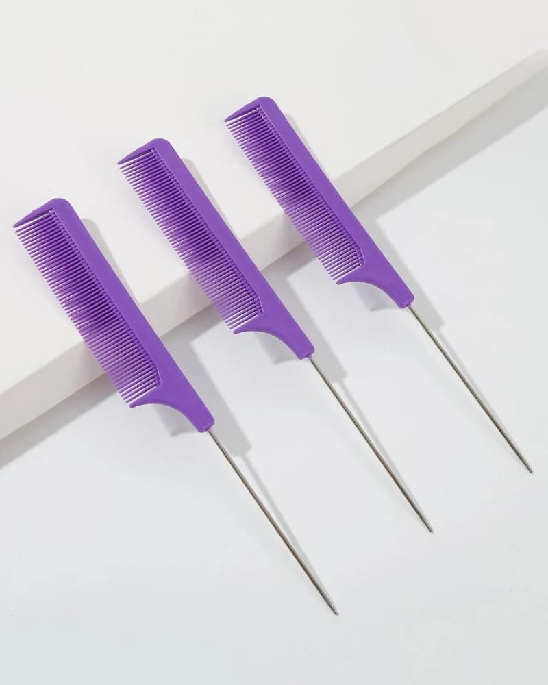 3 Pack Rat Tail Comb Set, photo 6 of 6