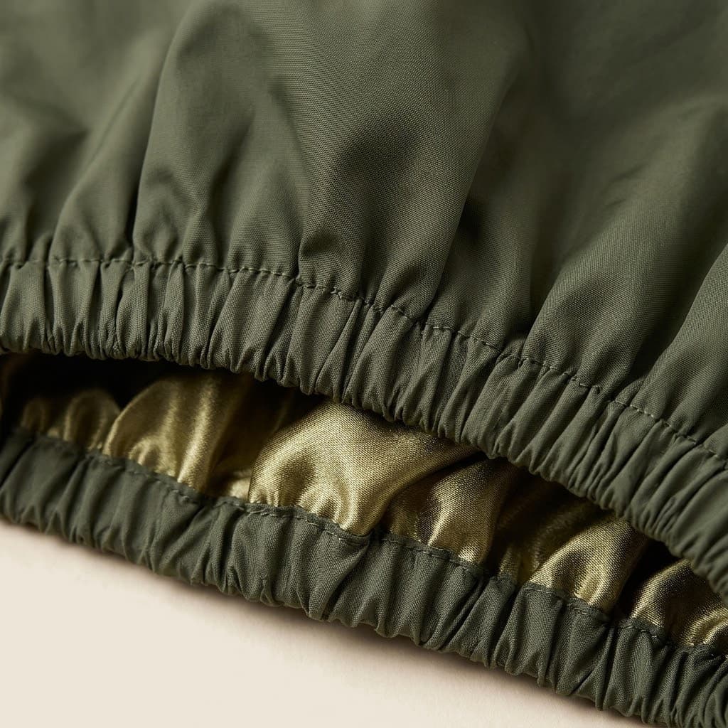 XL Satin-Lined Shower Cap — Waterproof, photo 2 of 8