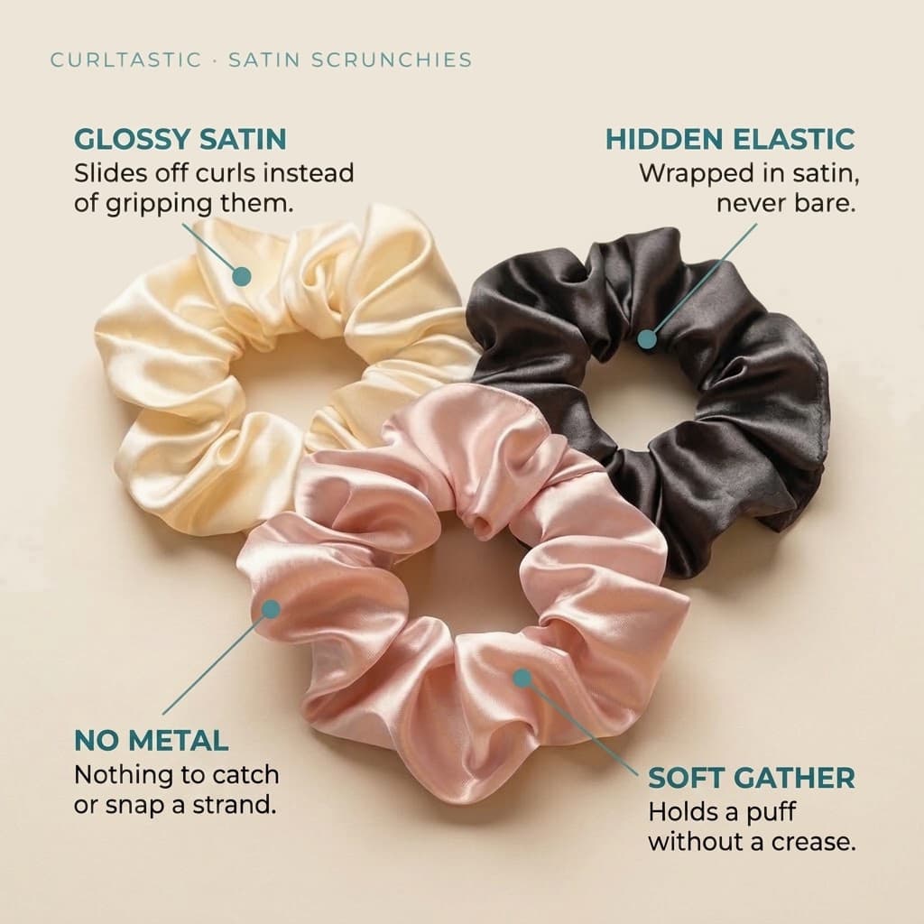 Satin Scrunchies — 3-Pack, photo 5 of 7