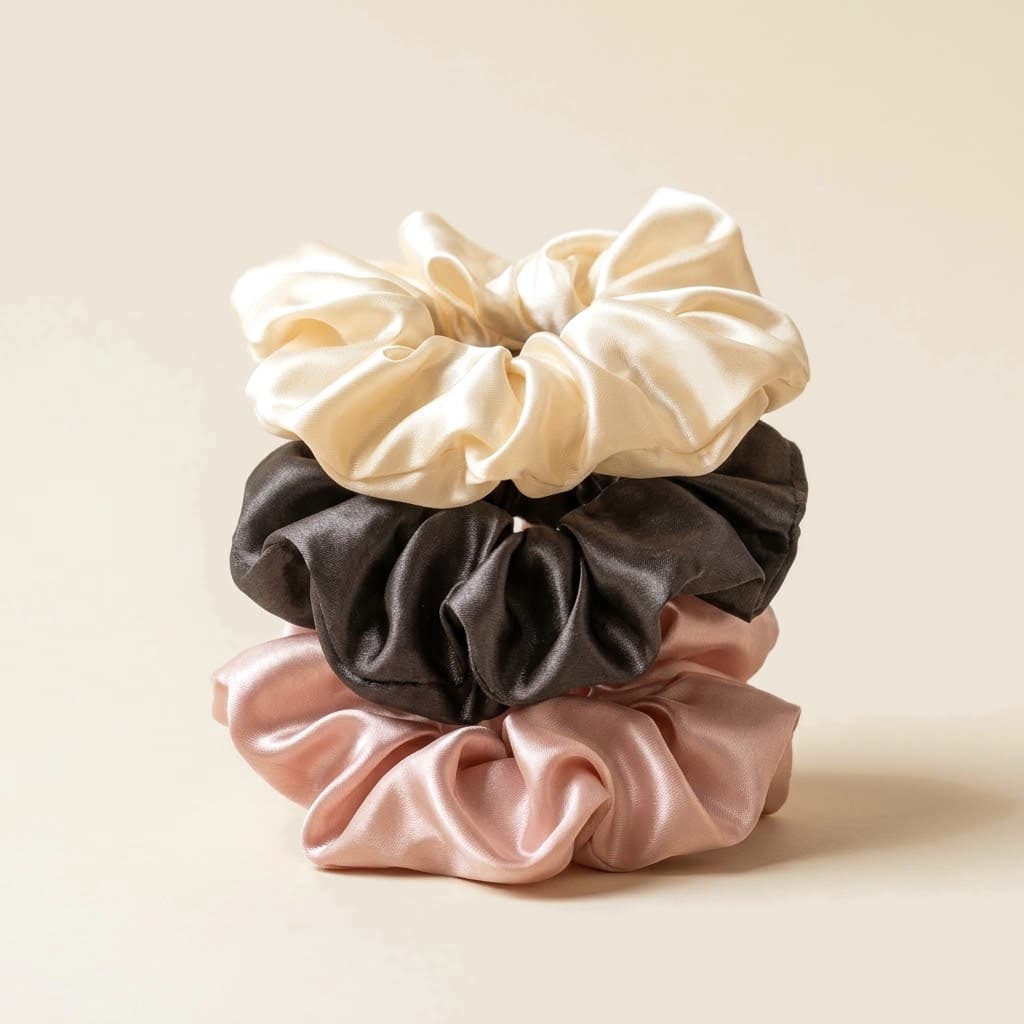 Satin Scrunchies — 3-Pack, photo 3 of 7